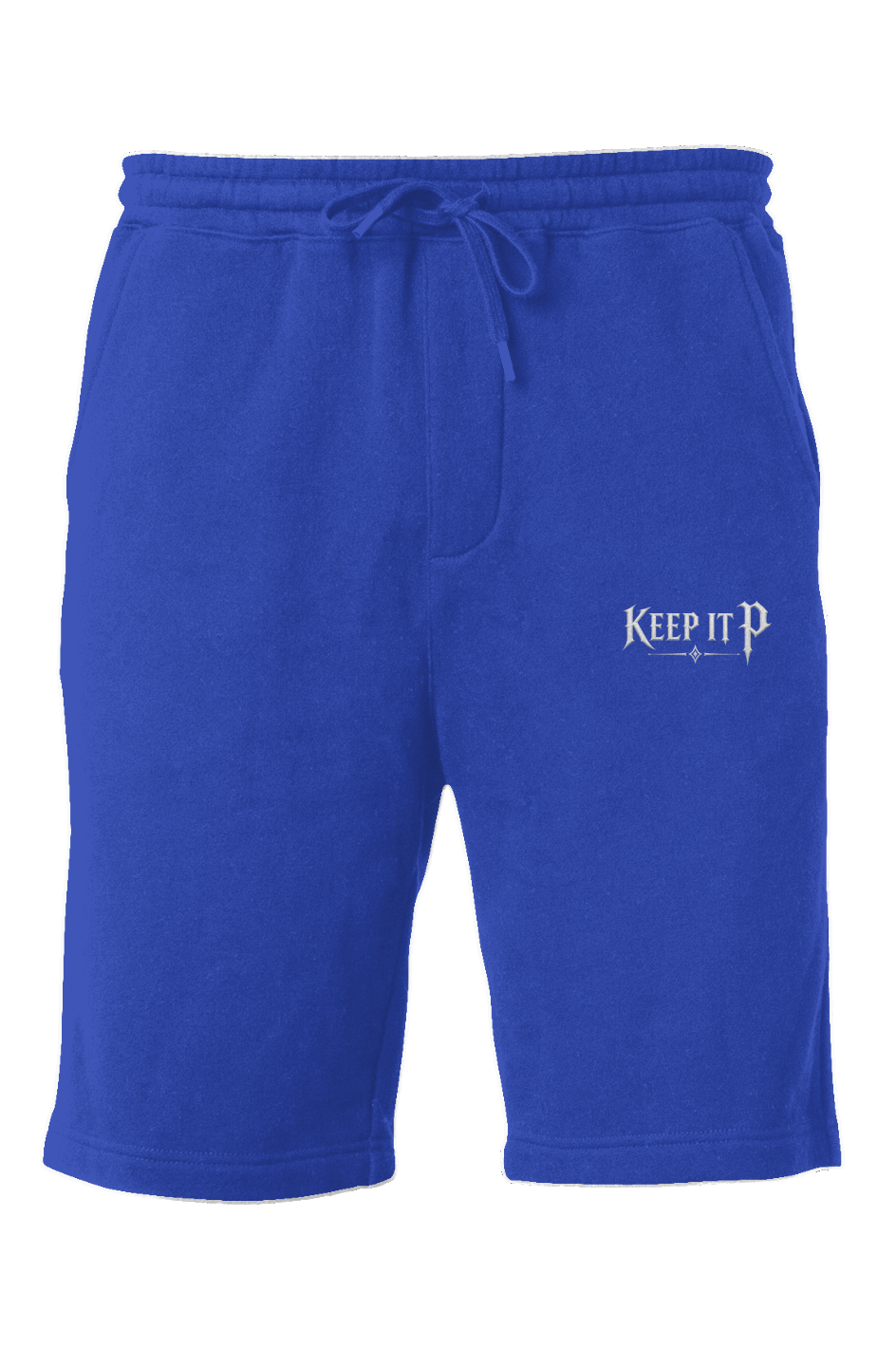 "KEEP it P" Fleece Shorts Black Red Blue 